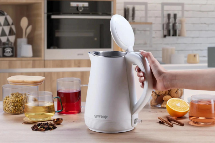 Чайник электрический Gorenje K17DWR 1.7л. 1800Вт белый корпус: пластик