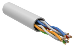 Витая пара U/UTP кат.5е ITK BC1-C5E04-128-305-G 4 пары белая 305 метров