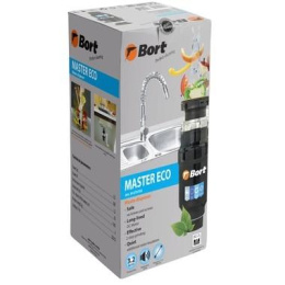 Измельчитель пищевых отходов Bort Master Eco 390Вт черный [91275752]
