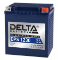 Аккумуляторная батарея для мото-техники DELTA серия EPS, EPS 1230, напряжение 12В, емкость 30 Ач разряд 10 часов 10.5 В , пусковой ток: 360А, полярность обратная - + , тип AGM;GEL гелевый , клеммы: M06, ДxШxВ 166x130x175мм., вес 9,83кг