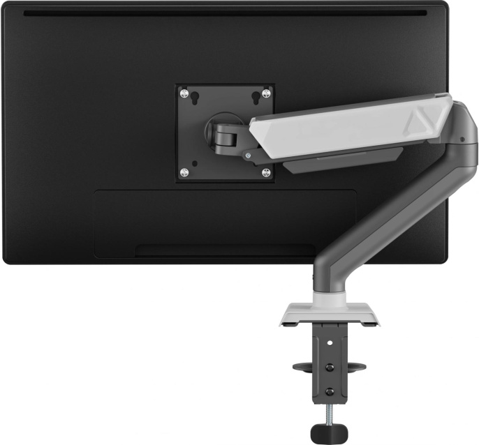 Кронштейн для мониторов ЖК Digma D-MM101, до 32", до 9кг, крепление к столешнице, поворот и наклон, серый