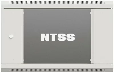 Шкаф коммутационный NTSS Премиум (NTSS-W18U6060GS) настенный 18U 600x600мм пер.дв.стекл 60кг серый 515мм 34кг 220град. 900мм IP20 сталь