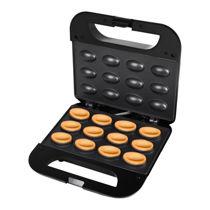 Орешница RageX R760-000 750 Вт, количество порций: 12 половинок, тип выпечки: орешки, индикация питания и готовности к работе, материал корпуса: пластик, длина кабеля: 0.8 м, цвет: черный