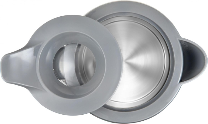 Чайник электрический Polaris PWK 1220C 1.2л. 2200Вт серый корпус: пластик