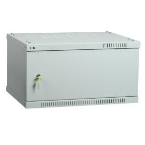 Шкаф коммутационный ITK Linea WE LWE3-06U64-MF настенный,  металлическая передняя дверь,  6U,  600x320x450 мм