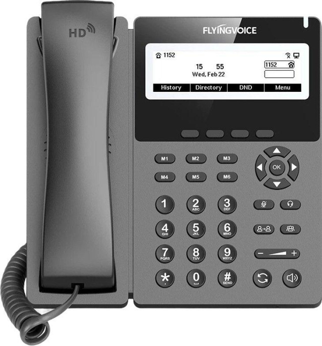 Телефон IP Flyingvoice P22G серый