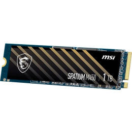 Твердотельный накопитель SSD MSI M.2 2280 1TB SPATIUM M450 Client  S78-440L0M0-P83, PCIe Gen4x4 with NVMe,  3D TLC, R/ W 3400/ 2500