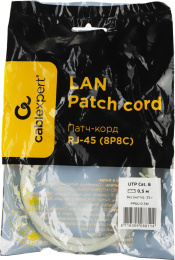Патч-корд PREMIER PP6U-0.5M литой (molded), UTP, кат.6, 0.5м, 4 пары, 24AWG,  алюминий омедненный,  многожильный,  серый