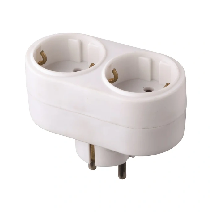 Сетевой разветвитель General Lighting Systems 16А 2 места плоский с заземлением GTS-F-2-16-G 473002