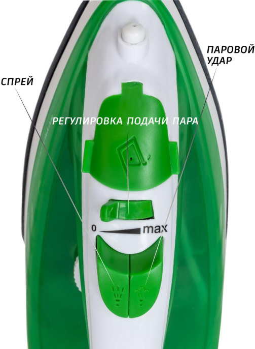 Утюг Supra IS-1821 1800Вт белый/зеленый