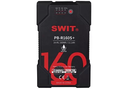 SWIT PB-R160S+ Влагозащищенный Li-ion аккумулятор серии Heavy Duty Digital Тип: V-lock Ёмкость: 160 Вт.ч