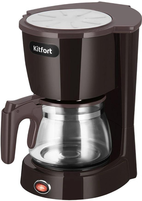 Кофеварка капельная Kitfort КТ-7591 550Вт коричневый