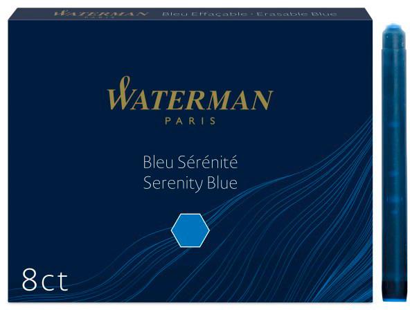 Картридж Waterman Standard CWS0110860 Serenity Blue чернила для ручек перьевых 8шт