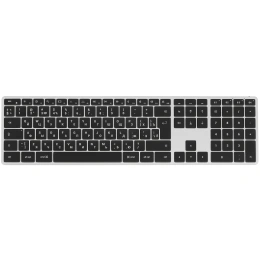 Беспроводная клавиатура Satechi Slim X3 Bluetooth Keyboard-RU. Раскладка - Русская. Цвет: серебристый