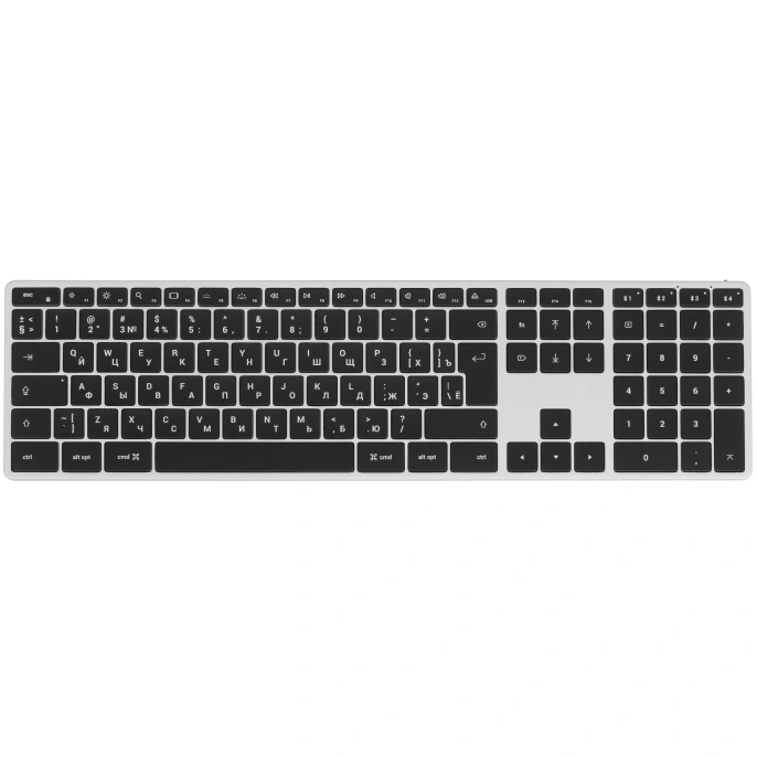 Беспроводная клавиатура Satechi Slim X3 Bluetooth Keyboard-RU. Раскладка - Русская. Цвет: серебристый