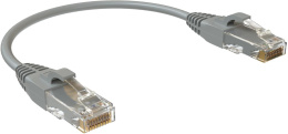 Патч-корд SYSMATRIX вилка RJ-45,  вилка RJ-45,  кат.5E,  LSZH,  0.15м,  серый [pc 4545.5eu26.015lszhgy]