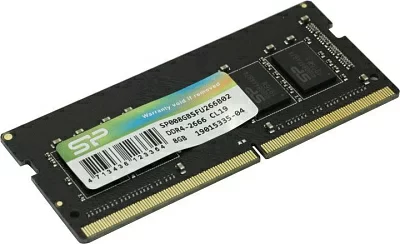 Модуль памяти Silicon Power SP008GBSFU266B02 DDR4 SODIMM 8Gb PC4-21300 CL19 (for NoteBook)