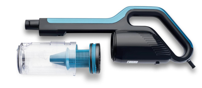 Ручной пылесос DOMFY DSC-VC305, 1000Вт, черный/бирюзовый