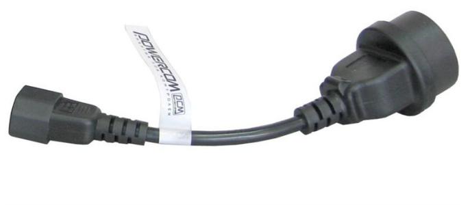 Powercom SCUT IEC-320 C14 to Socket Type-F 250V 10A {504291} SCUT IEC320 to Type-F
