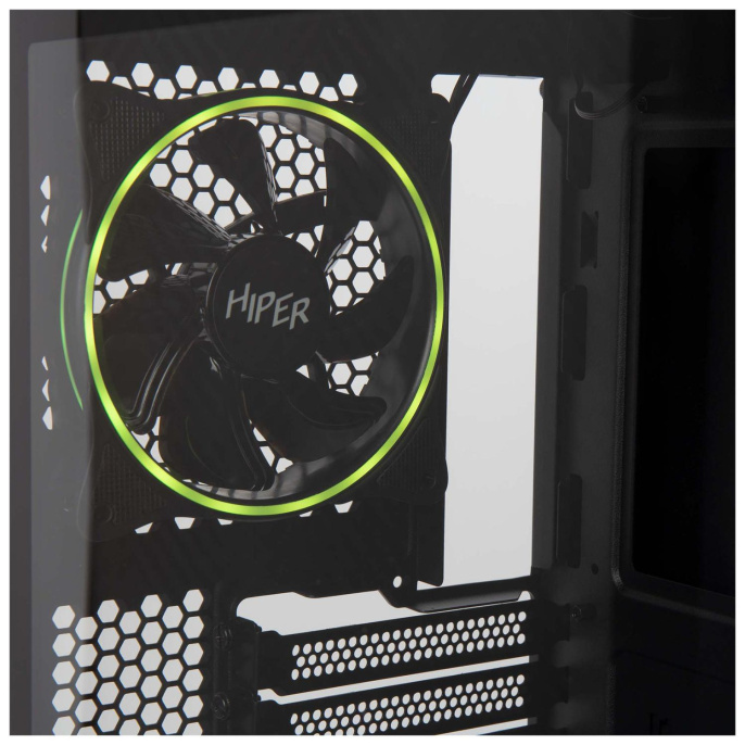 Корпус ATX HIPER PB81, Midi-Tower, без БП,  черный