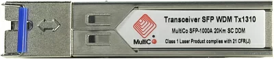 Multico SFP-1000A 20km SC DDM Модуль SFP (Simplex SC SM)
