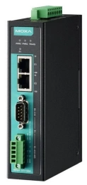 Переходник MOXA NPort IA5150AI, 1 Port RS-232/422/485 DB9M в 2 Port 10/100BaseTX, 1KV serial surge, 2 KV isolation