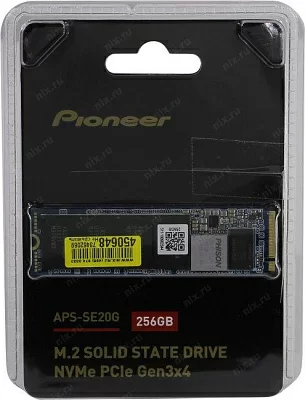 Накопитель SSD 256 Gb M.2 2280 M Pioneer APS-SE20G-256 3D TLC