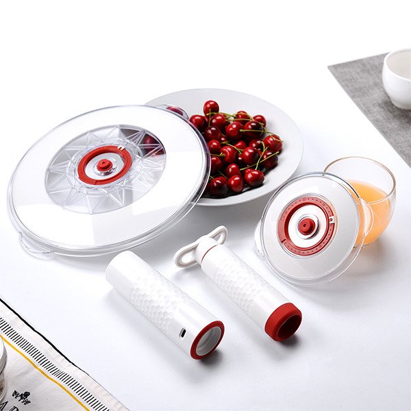 Вакуумный упаковщик MIRU KAV03 Вак.насос-1шт.,Крышка S-1шт.,Крышка M-1шт.,Пакет S-5шт,Пакет M-5шт.,Пробки вак.- 2шт.