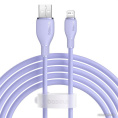 Кабель Baseus P10355700511-00 Pudding Series Fast Charging USB to iP 2.4A 1.2m Nebula Purple передача данных: 480 Мбит/с, поддержка быстрой зарядки