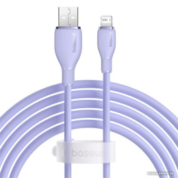 Кабель Baseus P10355700511-00 Pudding Series Fast Charging USB to iP 2.4A 1.2m Nebula Purple передача данных: 480 Мбит/с, поддержка быстрой зарядки