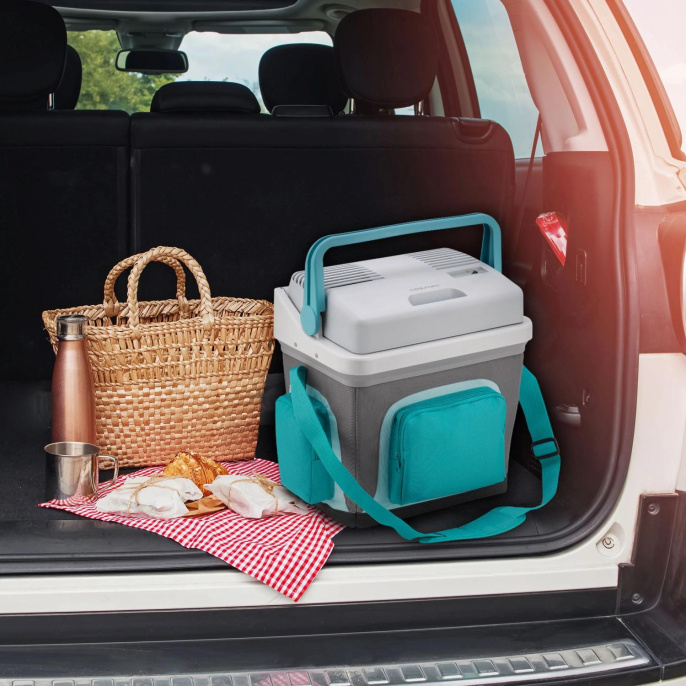 Автохолодильник COOLFORT CF-0525,  25л,  серый и зеленый