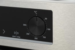 Духовой шкаф электрический Gorenje BOSB6737E06X, 77л, дверца с 2 стеклами, нержавеющая сталь/черный