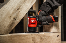 Точечная шлифмашина Milwaukee M12FDSS-422X (4933479681) (питание: аккумулятор (12 В), частота вращения на холостом ходу: до 14000 об/мин, диапазон колебаний: 1.5 мм, размер шлифподошвы: 88.8x63.5 мм)