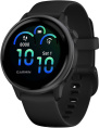Смарт-часы Garmin Vivoactive 6 Черный 010-02985-00 синхронизация с Android/iOS, экран AMOLED 1.2", пульсометр, измерение кислорода в крови, GPS, Bluetooth, Ant+, Wi-Fi, корпус: пластик/металл алюминий , ремешок