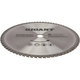 Пильный диск Металл 305x25.4х2,4 мм, 72 зуба Gigant G-110924