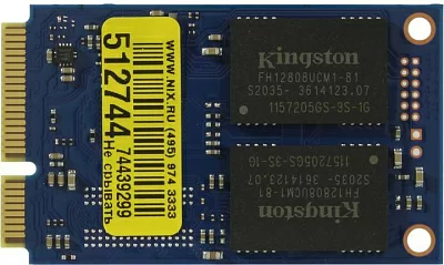 Твердотельный накопитель Kingston. Kingston SSD KC600, 512GB, mSATA, SATA3, 3D TLC, R/W 550/520MB/s, IOPs 90 000/80 000, TBW 300, DWPD 0.32 (5 лет)