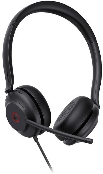 Головная гарнитура Yealink UH35 Dual UC Дуо, Проводная, HD звук, шумоподавление, LED-индикатор, USB