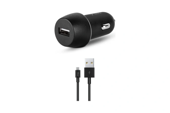 Автомобильное зарядное устройство TTEC SmartCharger 2.1A In-Car Charger с кабелем Micro USB. Цвет: черный 2CKS20MS