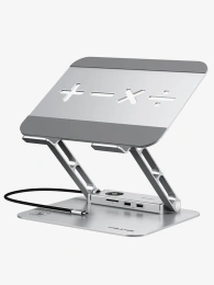 Подставка CABLETIME CS52S (CT-LS08H-AS) док-станция для ноутбука 8-в-1 - Space Grey