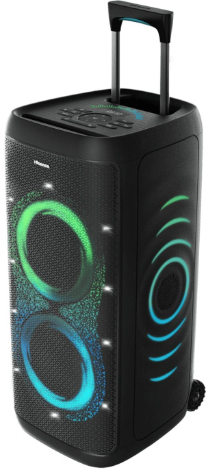 Минисистема Hisense Party Thunder черный 620Вт USB BT