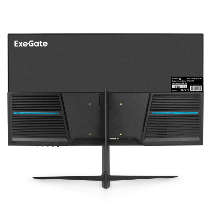Монитор с аудио 21.5" 100 Гц ExeGate SmartView EP2207TA IPS LED Grade A+, FHD, 1920x1080@100Hz, 16:9, 250cd/m2, 1000:1, 178°/178°, 3-5ms, Speakers, D-Sub, HDMI 2.0, EX300418RUS