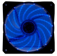 Вентилятор Digma DFAN-LED-BLUE 120мм, 3-pin, от БП:4-pin (Molex), 1200об/мин, 23 дБ, RGB, черный, Ret