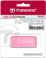 Устройство чтения/записи флеш карт Transcend RDF5, SD/microSD, USB 3.0, Розовый