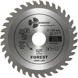 Диск пильный TRIO-DIAMOND 125x22.23x36Т Forest Long Life FLL801