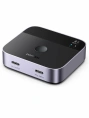 Переключатель UGREEN AW502 (55451) USB-C Switch 2 In 1 Out 4K@60Hz. Цвет: черный