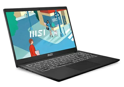 Ноутбук Modern 15H Core i5-13420H 15.6" FHD (1920*1080), 60Hz IPS DDR4 8GB*1 Iris Xe Graphics 512GB SSD 3cell (53.8Whr) 1.9kg Single backlight (White)DOS,1y Black KB Eng/Rus