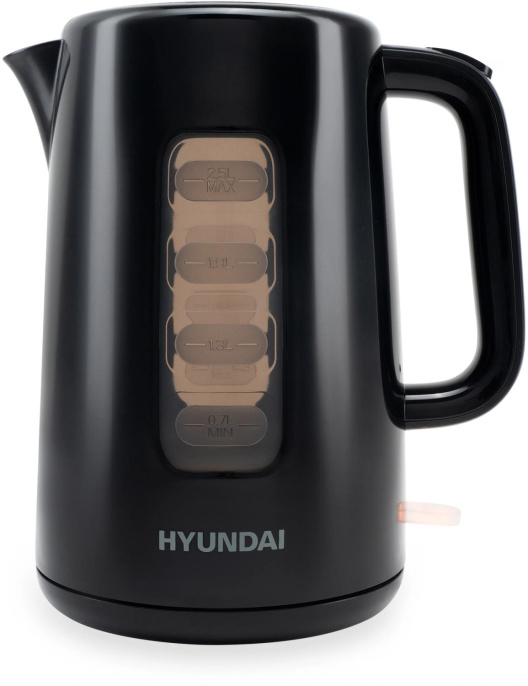 Чайник электрический Hyundai HYK-P2501 2.5л. 2200Вт черный корпус: пластик