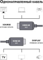 Кабель аудио-видео Cactus CS-HDMI-AOC-2.1-70,  HDMI (m) -  HDMI (m),  ver 2.1,  70м, GOLD,  черный