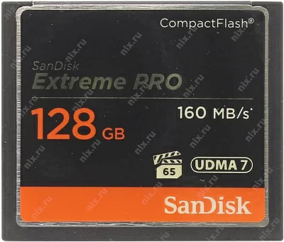 Карта памяти SanDisk Extreme Pro SDCFXPS-128G-X46 CompactFlash Card 128Gb