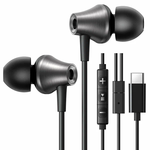 Проводные наушники UGREEN EP105 (35754) In-Ear Earphones Type-C. Цвет: черный